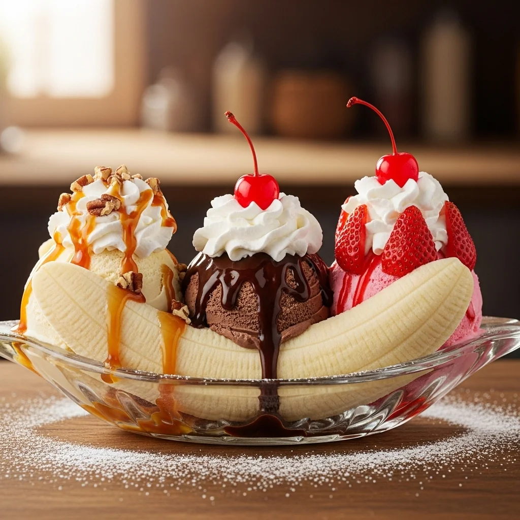 Banana Split Delight: A Classic Treat with a Sweet Twist