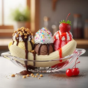 Banana Split Delight: A Classic Treat with a Sweet Twist