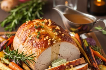 Succulent Roasted Turkey Breast with Garlic Herb Butter Bliss