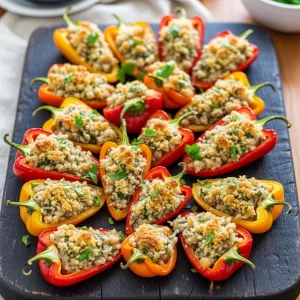 Flavor-Packed Stuffed Mini Peppers: A Bite-Sized Delight