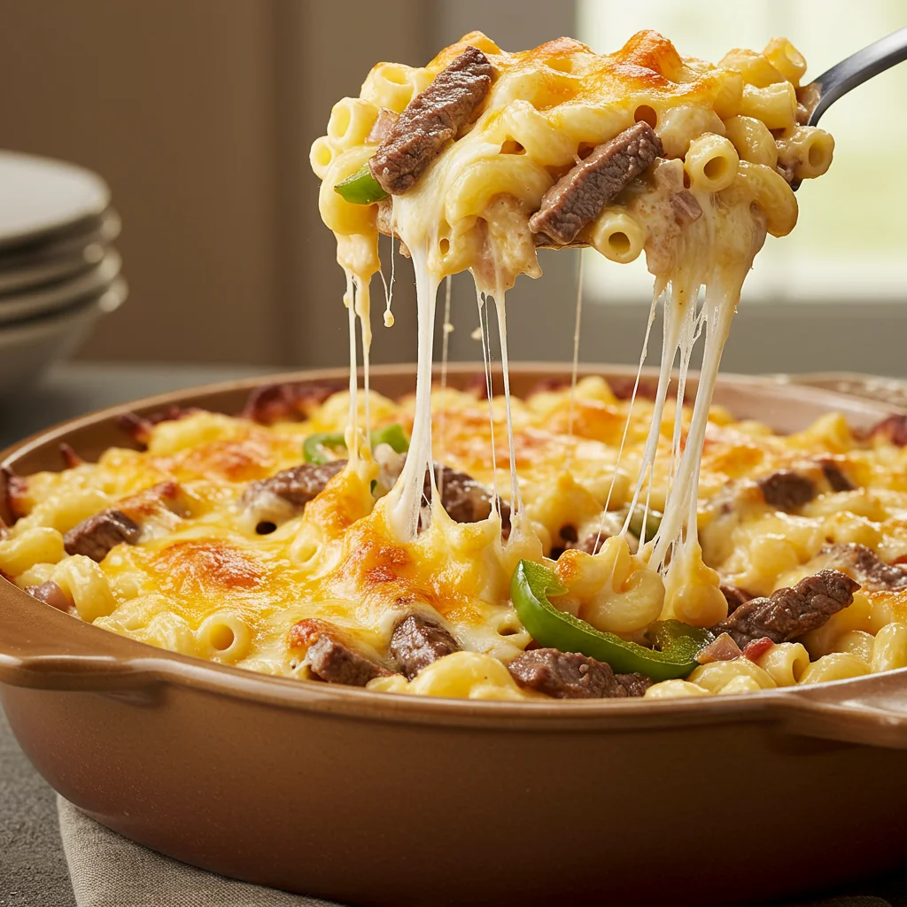 Philly Cheesesteak Mac & Cheese: A Savory Fusion Delight