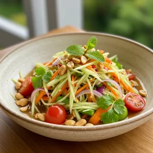 Thai Green Papaya Salad: A Zesty Culinary Icon of Asia
