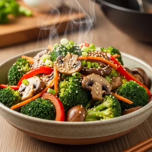 Sizzling Broccoli & Mushroom Stir Fry: A Flavorful Delight
