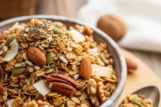 Crunchy Keto Granola: Your Low-Carb Breakfast Boost