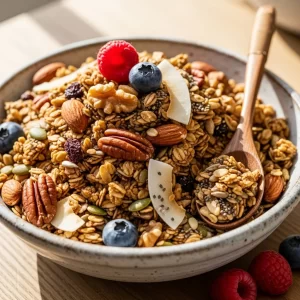 Crunchy Keto Granola: Your Low-Carb Breakfast Boost