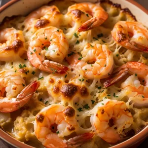 Easy and Irresistible Garlic Shrimp Gratin