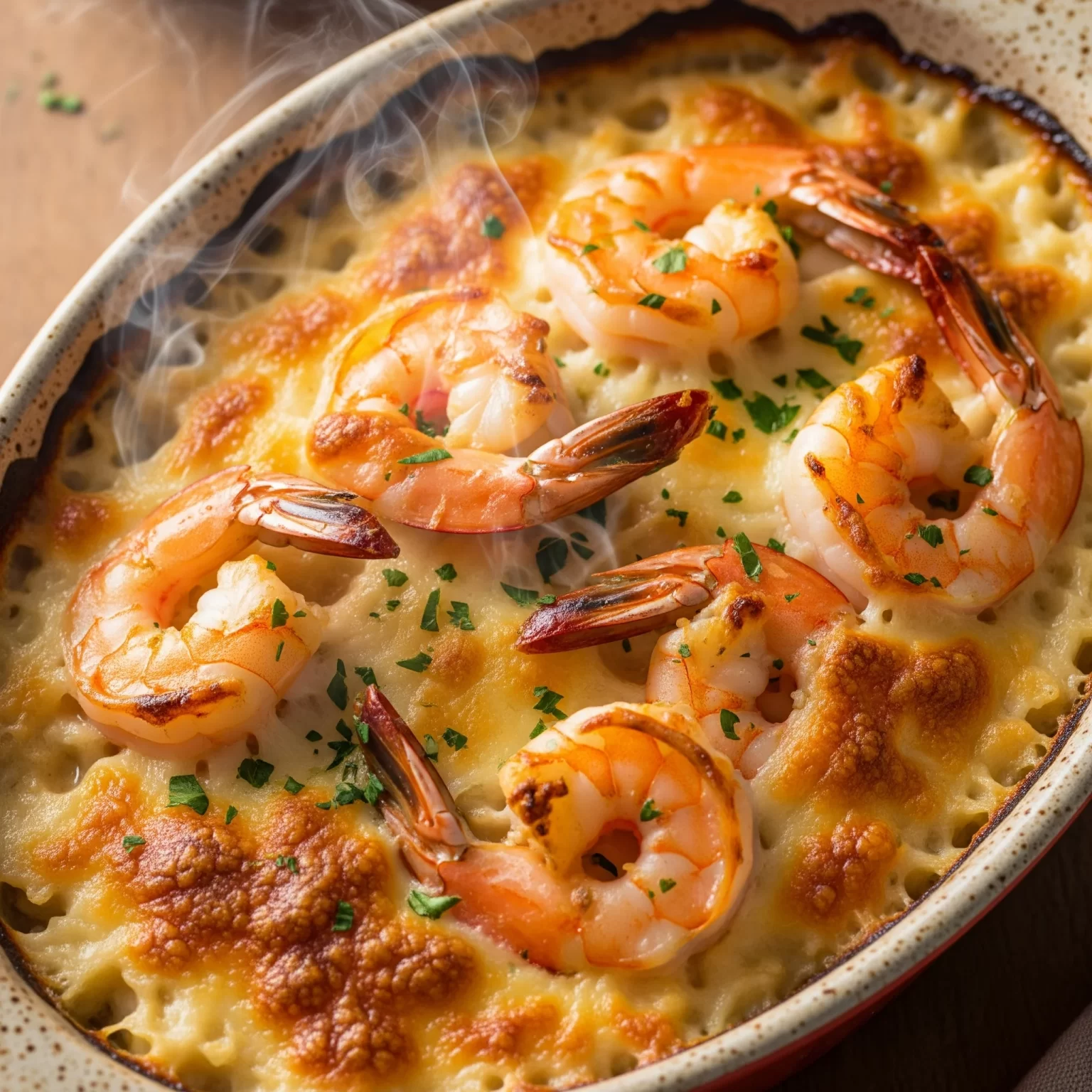 Easy and Irresistible Garlic Shrimp Gratin
