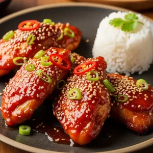 Sweet & Spicy Gochujang Chicken (Air Fried or Baked)