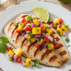 Savor Summer: Grilled Tilapia with Zesty Mango Salsa Delight