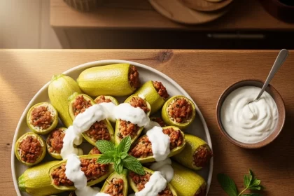 Kousa Mahshi: The Classic Middle Eastern Stuffed Zucchini Delight