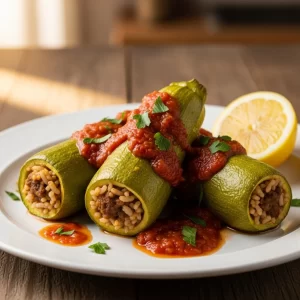 Kousa Mahshi: The Classic Middle Eastern Stuffed Zucchini Delight