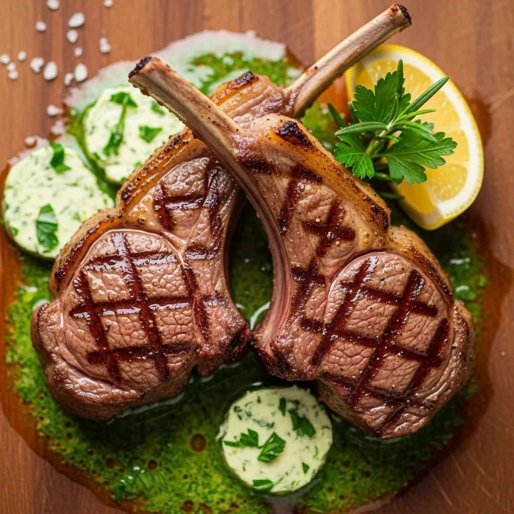 Savor the Incredible Taste of Lamb Chops with Herb Butter