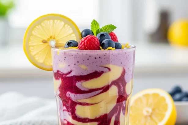 Zesty Keto Lemon Berry Smoothie: Refresh & Fuel Your Day