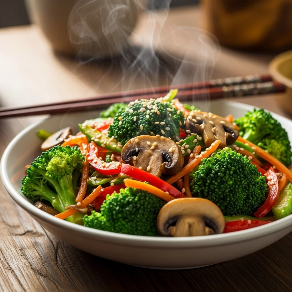 Sizzling Broccoli & Mushroom Stir Fry: A Flavorful Delight