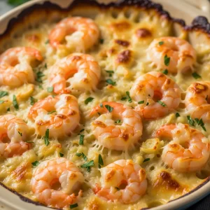 Easy and Irresistible Garlic Shrimp Gratin