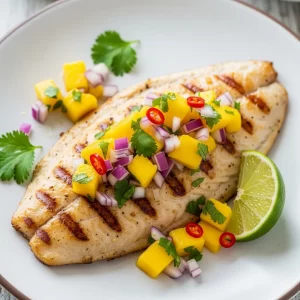 Savor Summer: Grilled Tilapia with Zesty Mango Salsa Delight