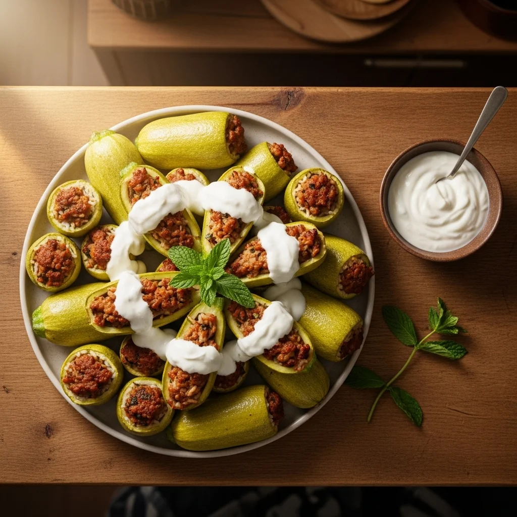 Kousa Mahshi: The Classic Middle Eastern Stuffed Zucchini Delight