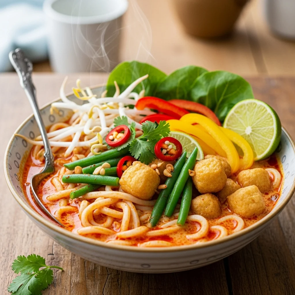 Vegetarian Laksa: Savour the Spices and the flavours