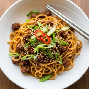 Savor Asian-Style Ground Beef Spaghetti: A Flavor Fusion Feast