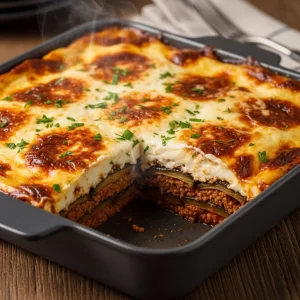 Beef Moussaka Magic: A Savory Journey Through Layers
