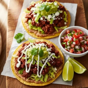 Easy Beef Tostadas: A Flavor-Packed Mexican Classic!