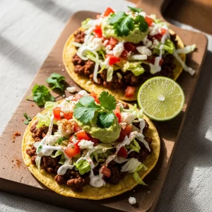 Easy Beef Tostadas: A Flavor-Packed Mexican Classic!