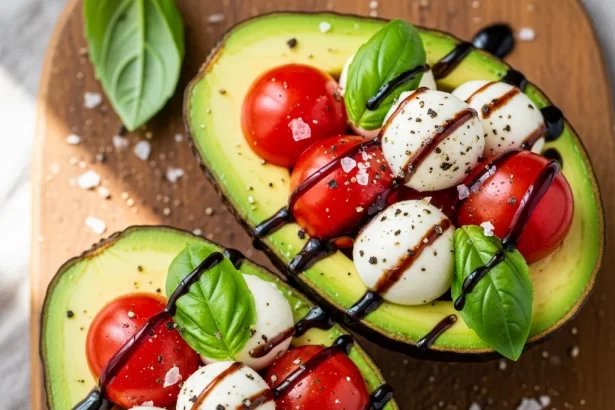 Caprese Stuffed Avocado: A Fresh Twist on Classic Flavors