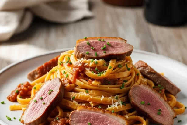 Duck Tagliati Unveiled: A Savory Slice of Italian Elegance