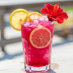 Chill Out with Refreshing Frozen Hibiscus Lemonade Delight