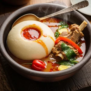 Fufu with Light Soup: A Flavorful West African Classic