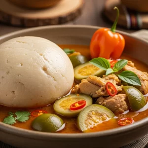 Fufu with Light Soup: A Flavorful West African Classic