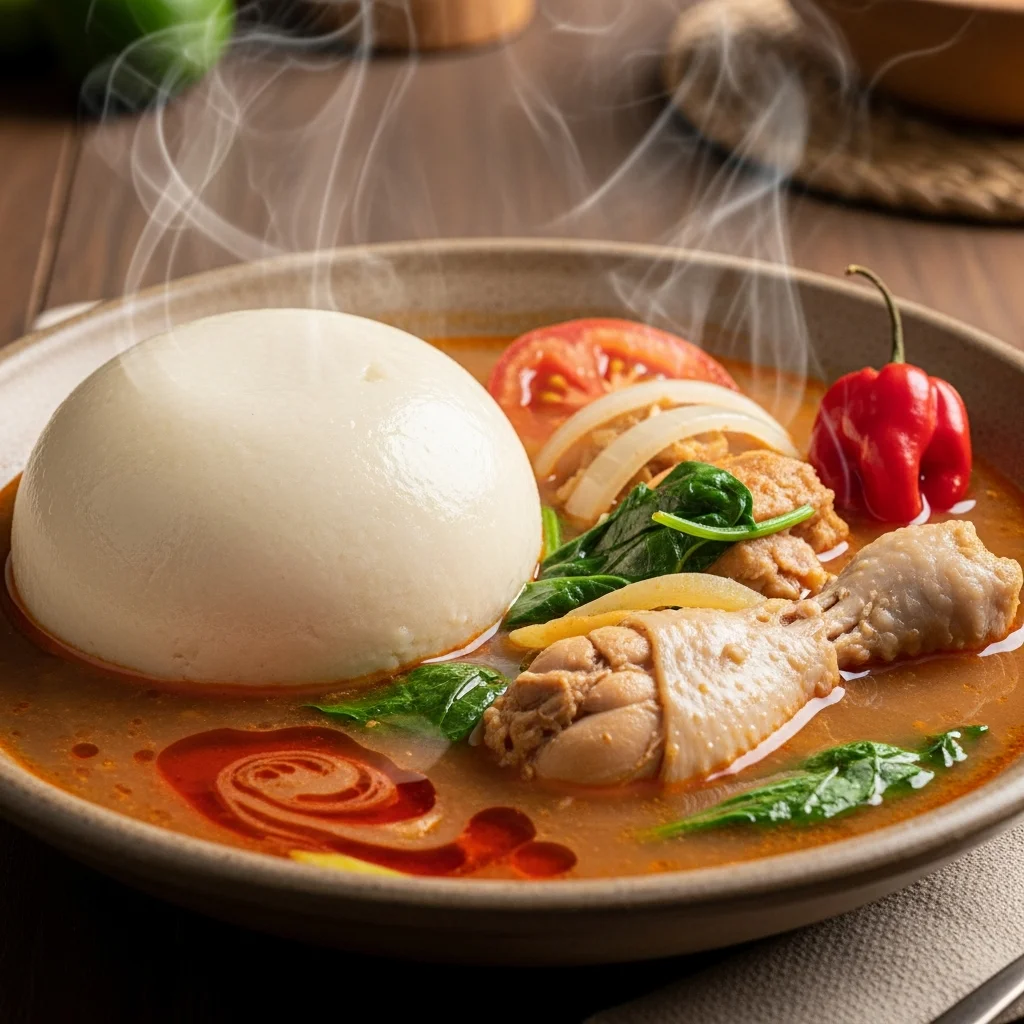 Fufu with Light Soup: A Flavorful West African Classic