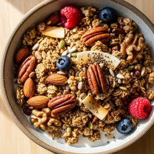 Crispy Keto Granola: Low-Carb, High-Flavor Goodness!