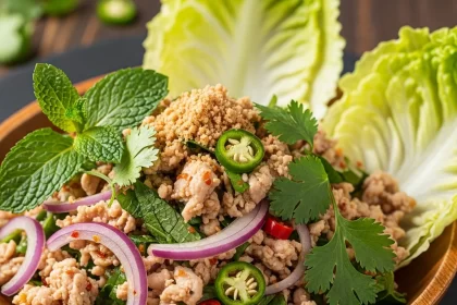 Larb Gai Unveiled: Thailand's Zesty Chicken Salad Delight