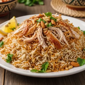 Savor the Flavors of Authentic Lebanese Rice with Chicken