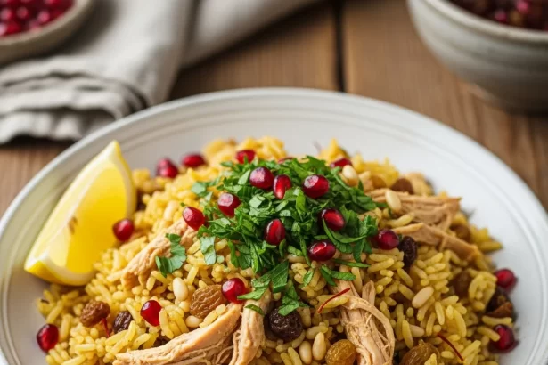 Savor the Flavors of Authentic Lebanese Rice with Chicken