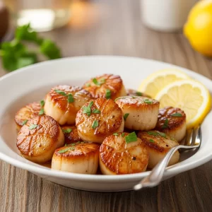 Zesty Lemon Butter Scallops: A Seafood Delight Recipe