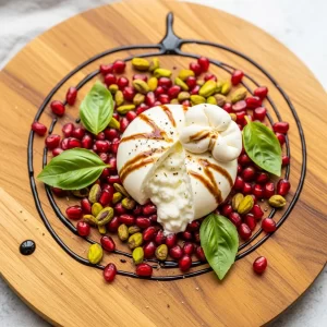 Pomegranate, Pistachio & Balsamic Burrata Bliss