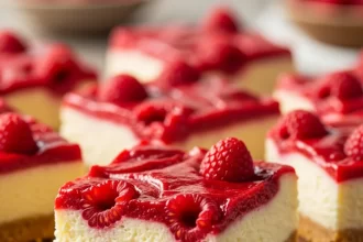 Decadent Raspberry Cheesecake Bars: A Sweet Summer Treat
