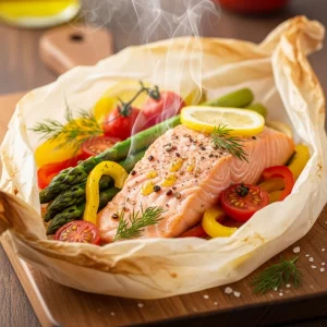 Salmon en Papillote: A Steamy Feast Wrapped in Flavor