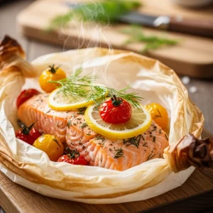 Salmon en Papillote: A Steamy Feast Wrapped in Flavor