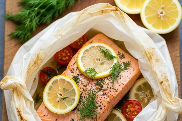 Salmon en Papillote: A Steamy Feast Wrapped in Flavor