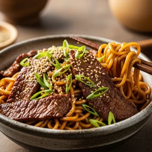 Irresistible Sticky Beef Noodles: A Savory Taste Adventure