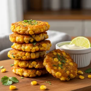 Golden Bites: The Art and Taste of Sweet Corn Fritters