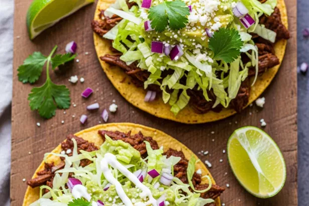 Easy Beef Tostadas: A Flavor-Packed Mexican Classic!