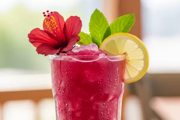 Chill Out with Refreshing Frozen Hibiscus Lemonade Delight