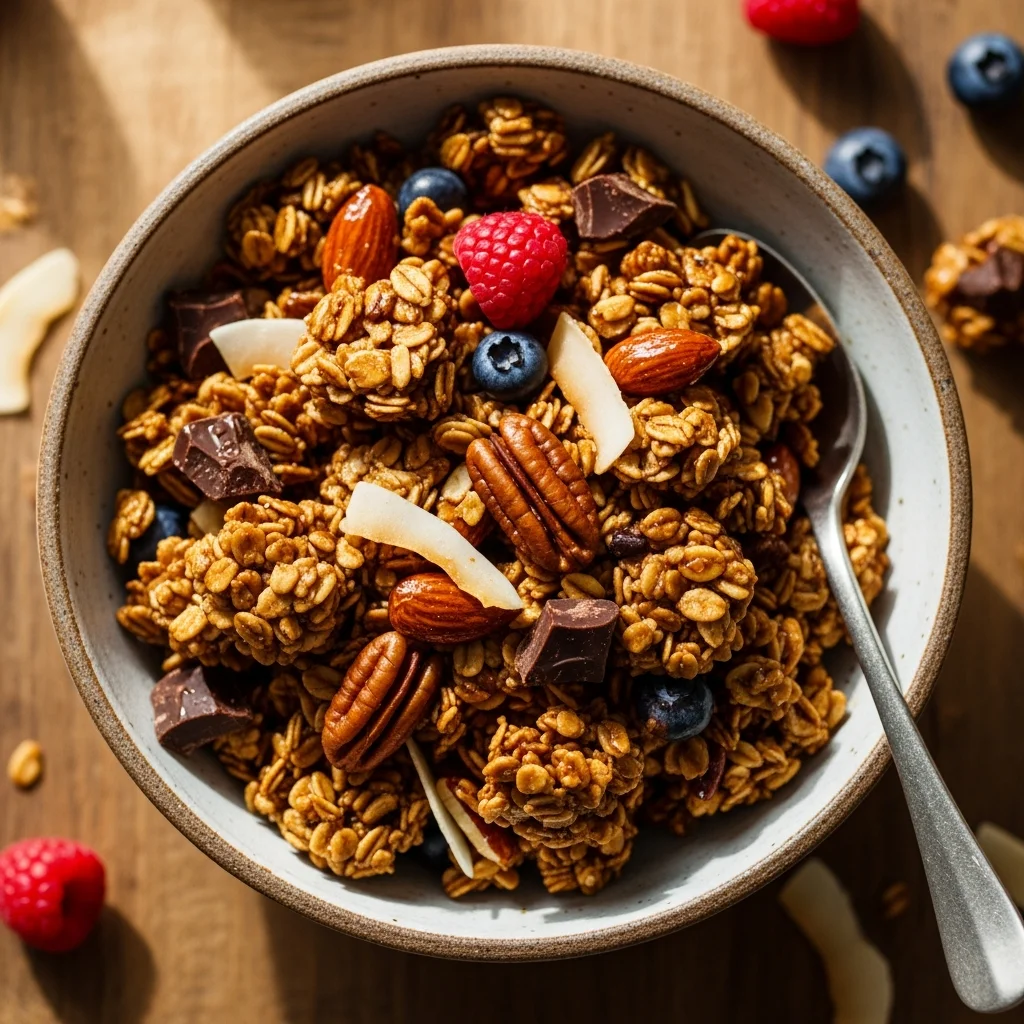 Crispy Keto Granola: Low-Carb, High-Flavor Goodness!