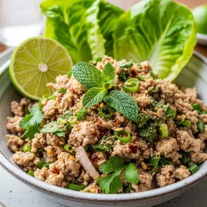 Larb Gai Unveiled: Thailand's Zesty Chicken Salad Delight