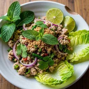 Larb Gai Unveiled: Thailand's Zesty Chicken Salad Delight