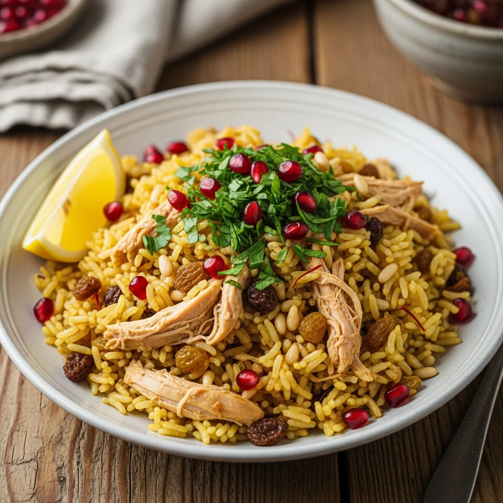 Savor the Flavors of Authentic Lebanese Rice with Chicken